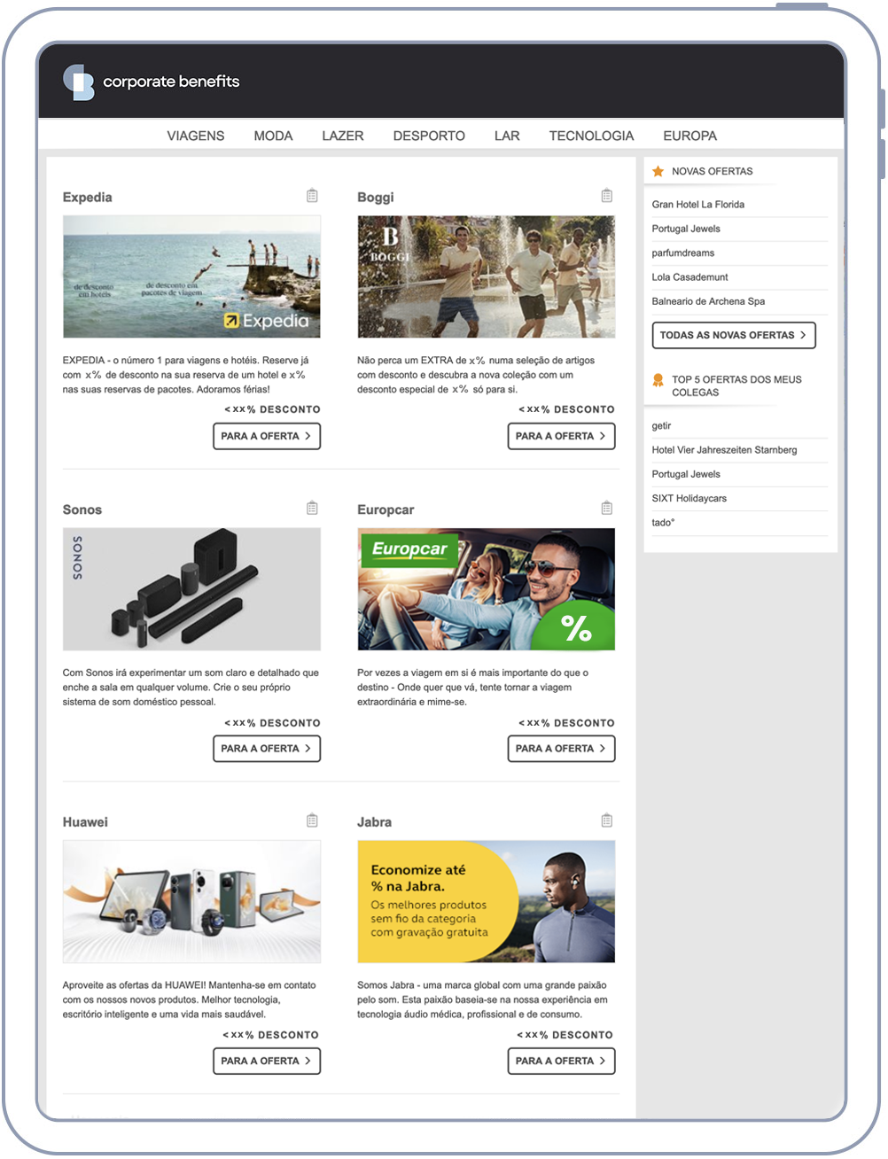 Corporate Benefits Plattform PT